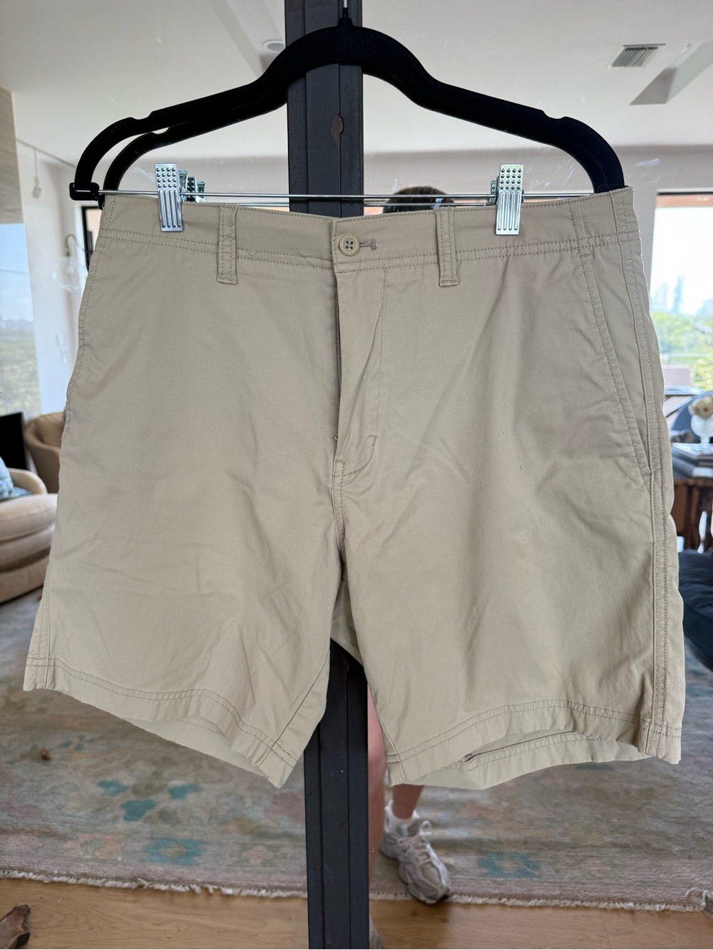 Duck Head Men's Tan Flat-Front Cotton Shorts